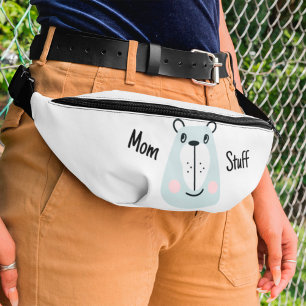 Mom Stuff - little funny bear Bum Bags