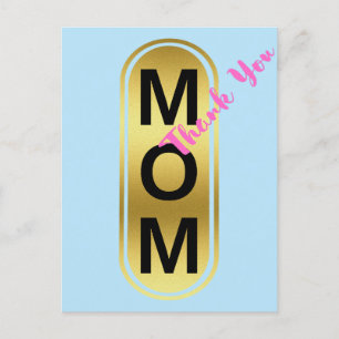 Mom, Thank You! Holiday Postcard