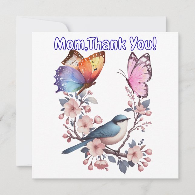 Mom, Thank You! Invitation (Front)
