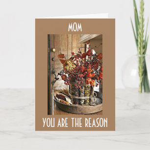 ***MOM*** THANKFUL FOR "YOU" AT THANKSGIVING HOLIDAY CARD