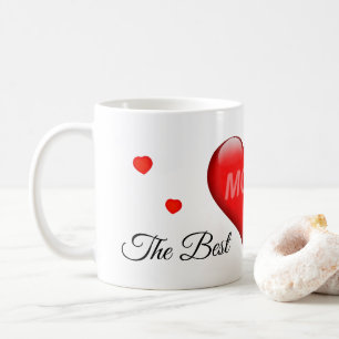Mom - The Best with hearts Coffee Mug