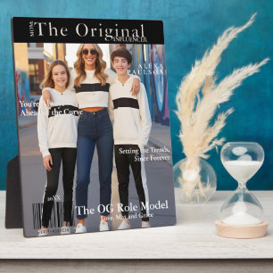 Mom: The Original Influencer' Magazine Cover Plaque