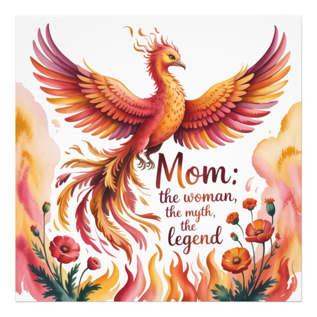 Mom: The Woman, The Myth, The Legend Photo Print (Front)
