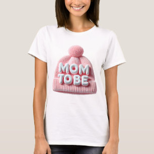 Mom To Be Baby Announcement Design with Cute Baby T-Shirt