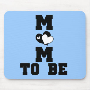 MOM to Be - Black Text Mouse Pad