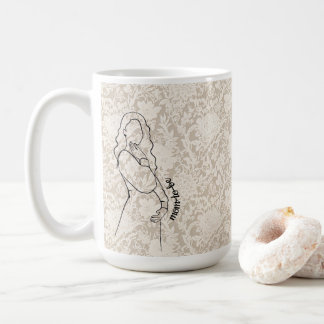 Mom-to-be Faux Lace Coffee Mug