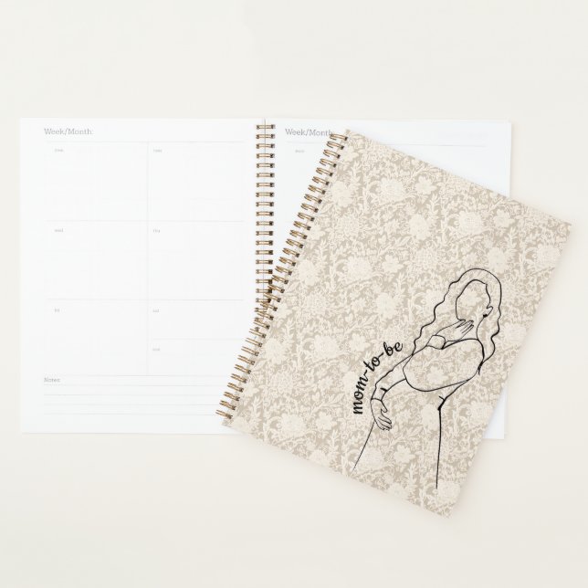 Mom-to-be Faux Lace Planner (Display)