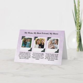Mom Tribute Photo Collage Card