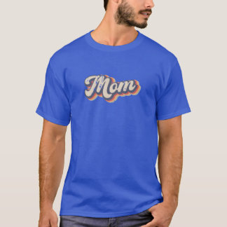 Mom Vintage 3d Rainbow 90s Distressed gift T-Shirt