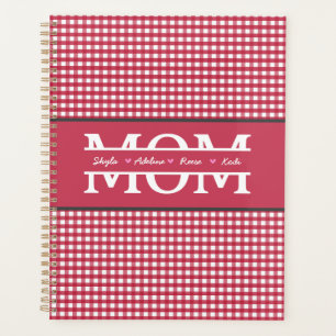 MOM with 4 kids names Mothers Day Planner