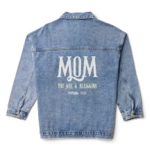 Mom, You Are a Blessing Denim Jacket for Women