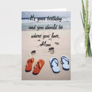 **MOM** YOU DESERVE YOUR HEART'S DESIRE "BEACH" CARD