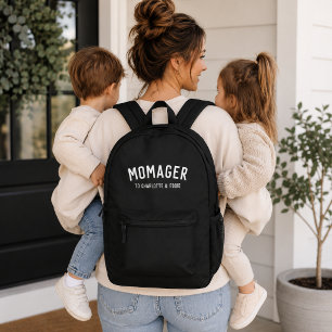 Momager Backpack Custom Mum Bag With Kids Names