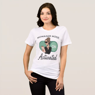 Momager Mode Activated Funny Mum Tri-Blend Shirt