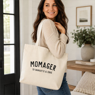Momager Tote Bag Mum Custom Gift From Kids