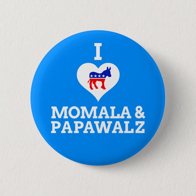 Momala & papaWalz 6 Cm Round Badge (Front)
