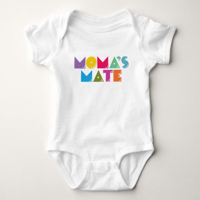 Moma's Mate T-Shirt Baby Bodysuit (Front)