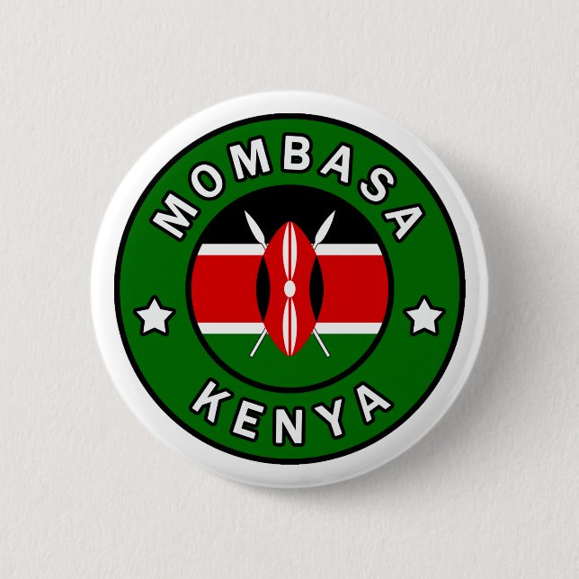 Mombasa Kenya 6 Cm Round Badge (Front)