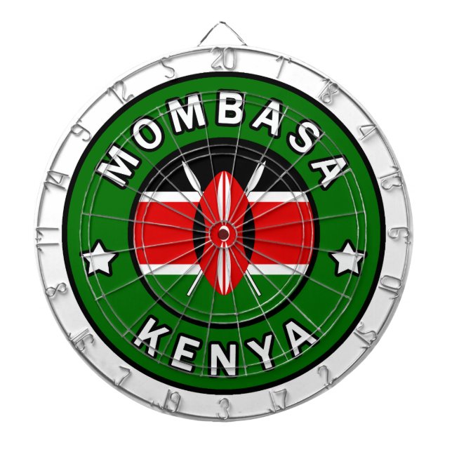 Mombasa Kenya Dartboard (Front)