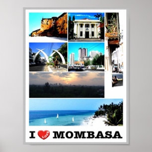 Mombasa - Kenya - I Love - Poster