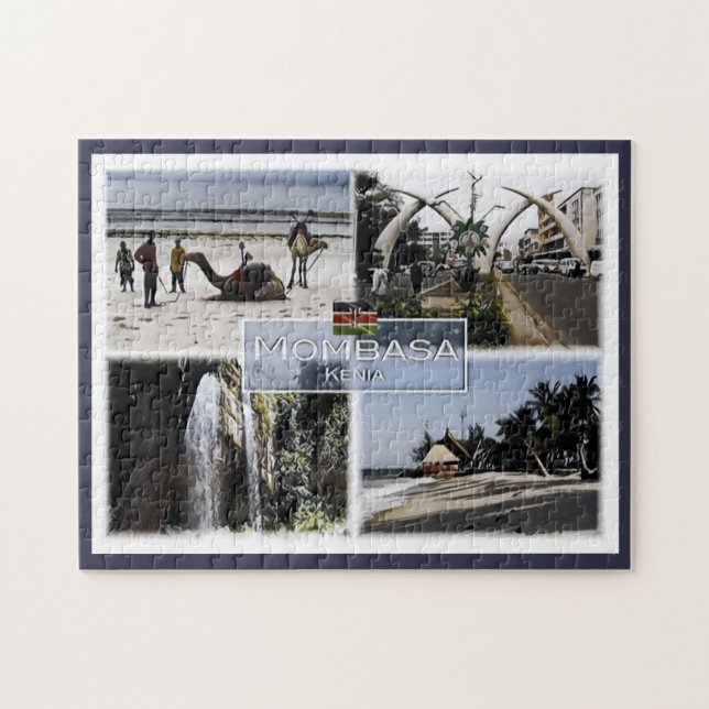 Mombasa - Kenya - Mosaic - Jigsaw Puzzle (Horizontal)