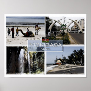 Mombasa - Kenya - Mosaic - Poster