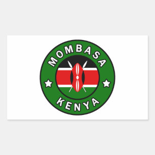 Mombasa Kenya Rectangular Sticker