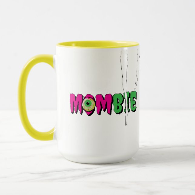 MOMbie Ghoulishly Fun Funny Halloween Mug (Left)