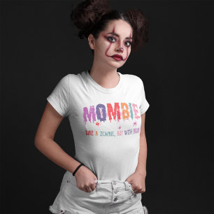 Mombie Like Zombie But With Kids Halloween Spider T-Shirt