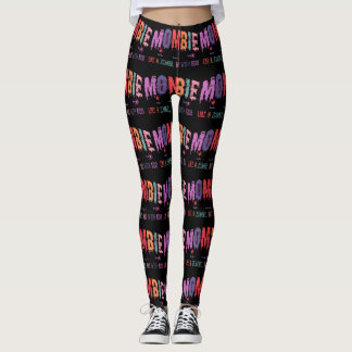 Mombie Zombie With Kids Womens Leggings