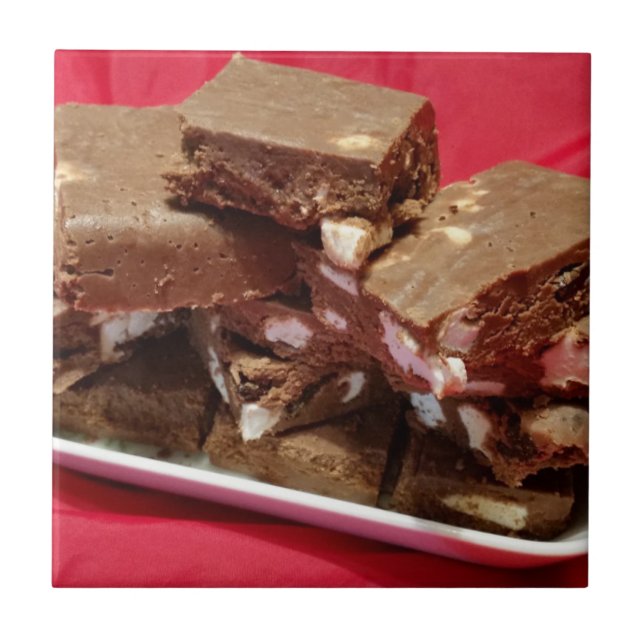 momcherrymarshmallowfudge ceramic tile (Front)