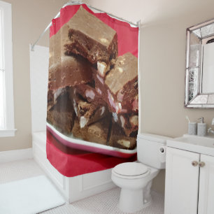 momcherrymarshmallowfudge shower curtain