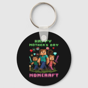Momcraft Funny Gamer For Happy Mother Day Key Ring