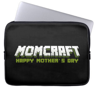 Momcraft Happy Mother Day Funny Gamer Mum Laptop Sleeve