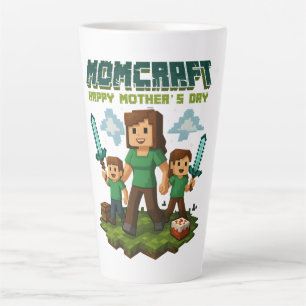 Momcraft Happy Mother Day Funny Gamer Mum Latte Mug