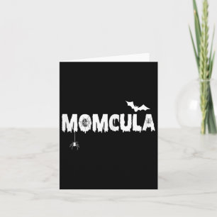 Momcula Tee Mum Cula Halloween Family Matching Mam Card