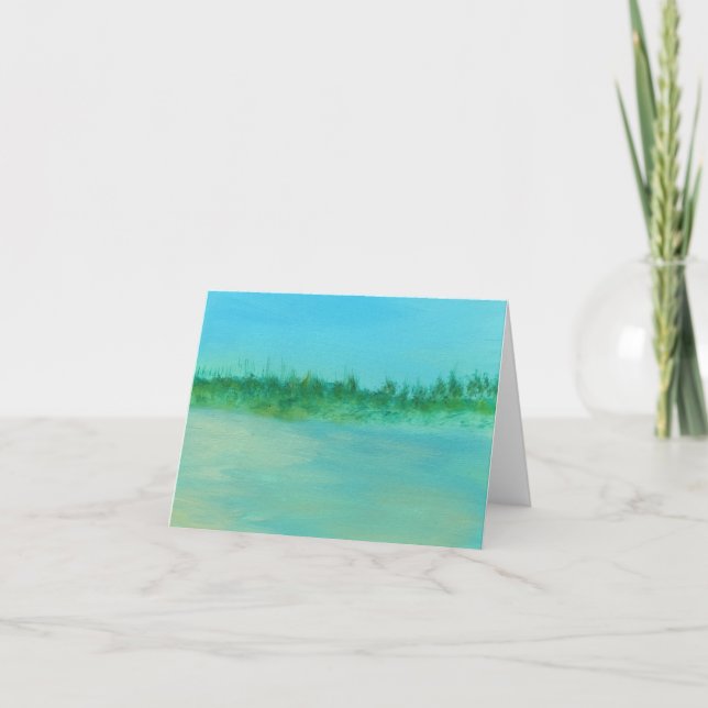 Moment by the Sea Blank Note Card (Front)