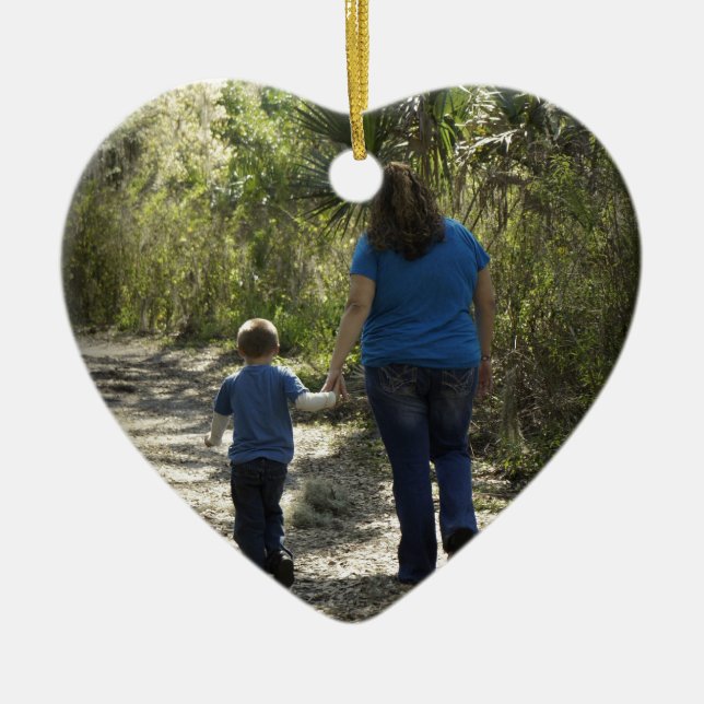 Moment Captured Ceramic Tree Decoration (Front)