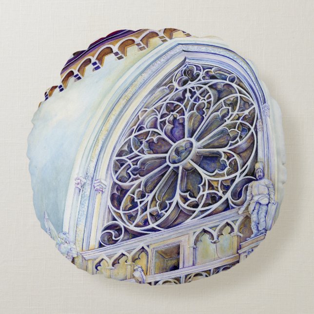 Moment in Budapest Round Cushion (Front)