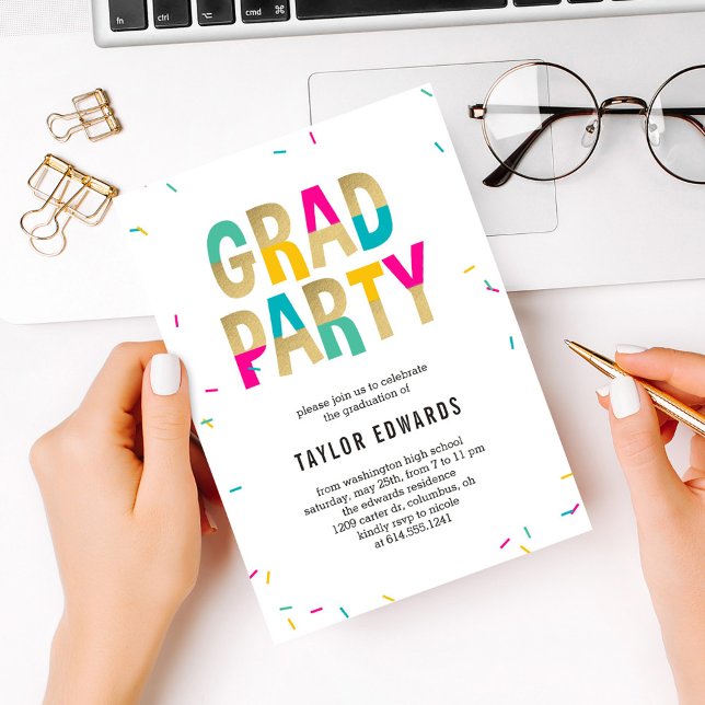 Moment Of Joy Graduation Party Invitation (Creator Uploaded)