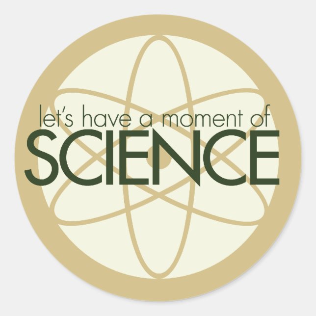 Moment of Science Classic Round Sticker (Front)