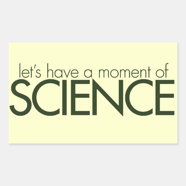 Moment of Science Rectangular Sticker (Front)