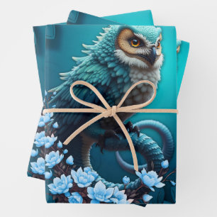 Moment of Wisdom, The magical, majestic, cute owl. Wrapping Paper Sheet