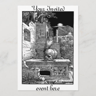 Momento Mori Cemetery Invitation