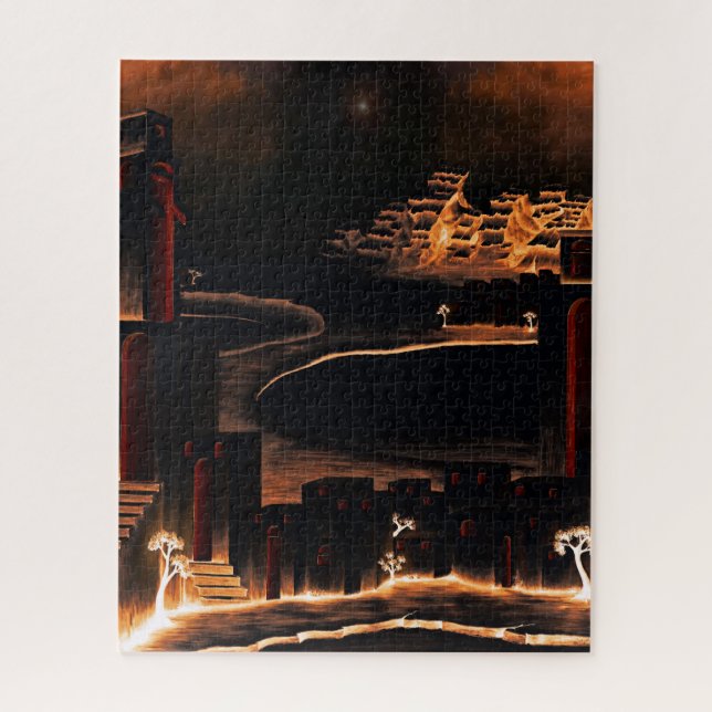 "Moments After" - mysterious cryptic art. Jigsaw Puzzle (Vertical)