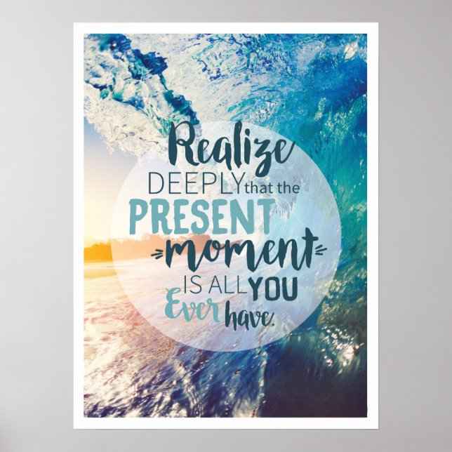 Moments Encouragement Success Life Tips Quote Art Poster (Front)