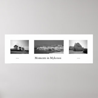 Moments in Mykonos Poster