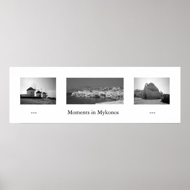 Moments in Mykonos Poster (Front)