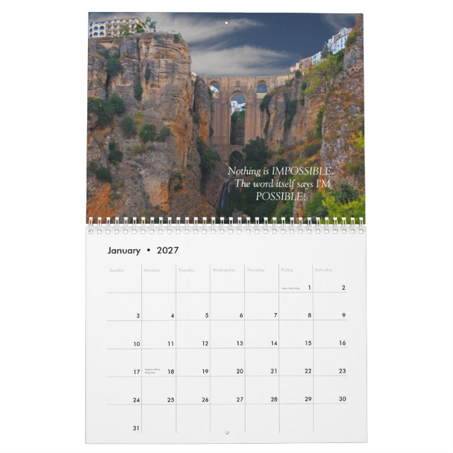 Moments of Inspiration Calendar (Jan 2027)
