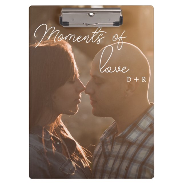 Moments of love, couple in love clipboard (Front)
